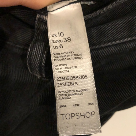 Topshop Boutique, ripped boyfriend jeans, size 10 - Picture 4 of 4